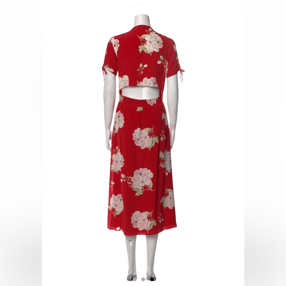 Intermix Lanoorya Silk Floral Dress Sz 4 - Picture 4 of 8